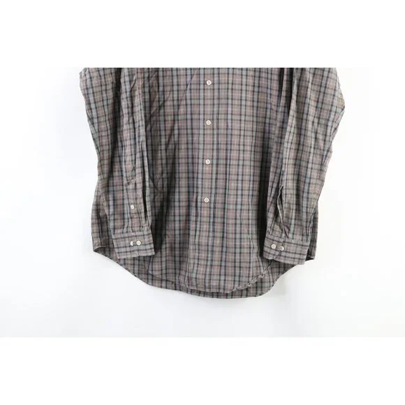 Vintage Ralph Lauren Mens Medium Faded Collared Long Sleeve Button Shirt Plaid - Picture 3 of 6